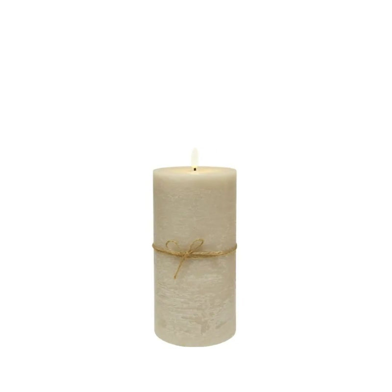 LED Flameless Candle: Taupe - 10x20