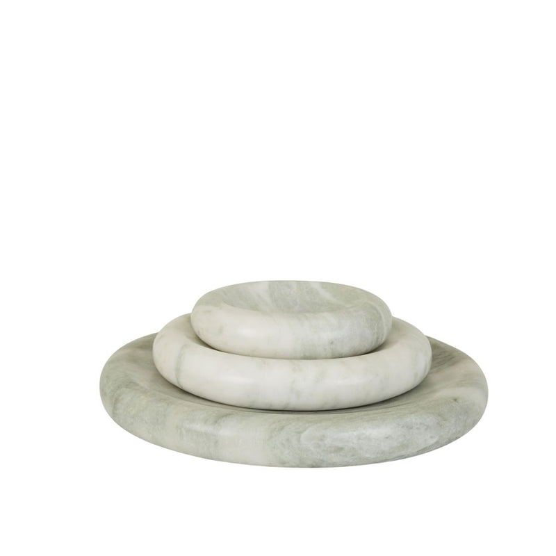 Rufus Indra Small Shallow Bowl - Green Onyx Marble