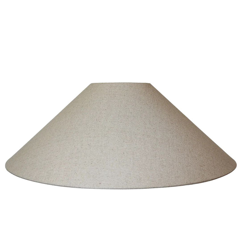 Tuscan Coolie Shade in Raw Linen - 68cm