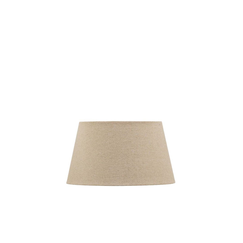 Raw Linen Tapered Drum Lampshade - 31cm