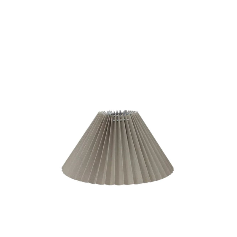 Pleated Linen Shade: Taupe - 35cm