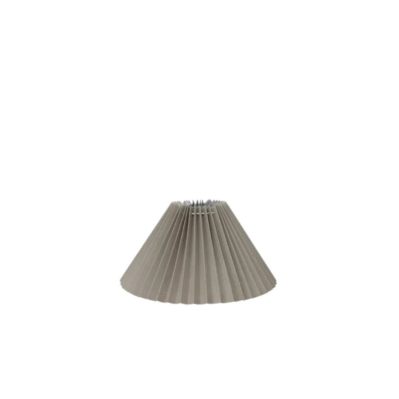 Pleated Linen Shade: Taupe - 26cm