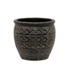 Aztec Pot: Black/Natural - Large