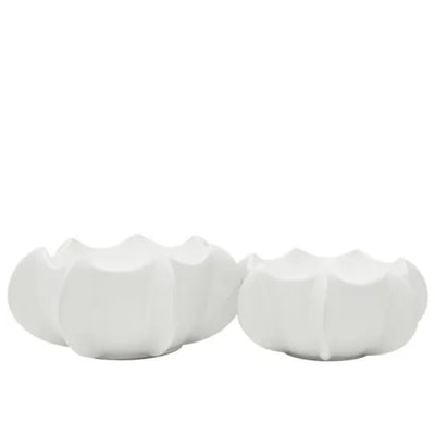 Cove Ceramic Bowl: Off White - 30x14