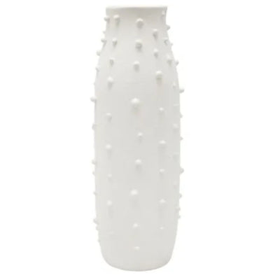 Dotti Ceramic Vase: White - 22x58