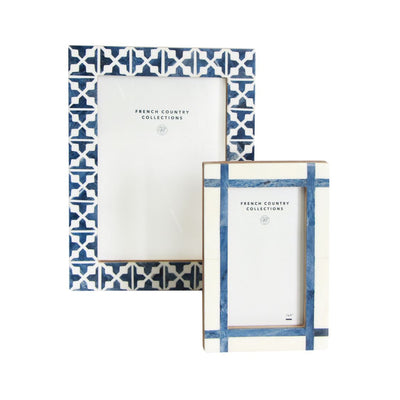 Blue Pattern Photo Frame - 5x7"