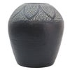 Aluminium Patterned Vase - Black