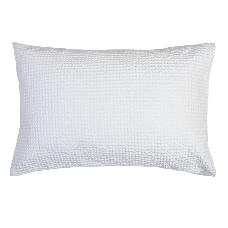 White Waffle Pillowsham in Pair