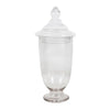 Glass Urn with Lid - Tall