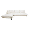 Louis White Modular Sofa - Left