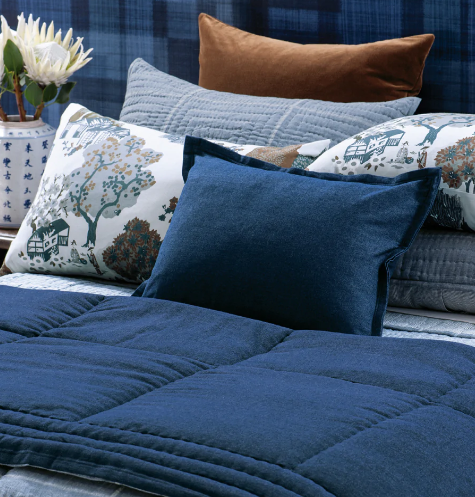 Denim comforter store